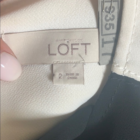 Ann Taylor the loft black and white striped dress! - Picture 3 of 7